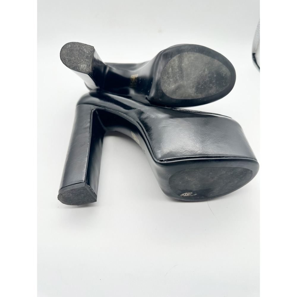 Jeffrey Campbell Long Last Platform Penny Loafers in Black Size 8.5 whimsigoth - Picture 11 of 15